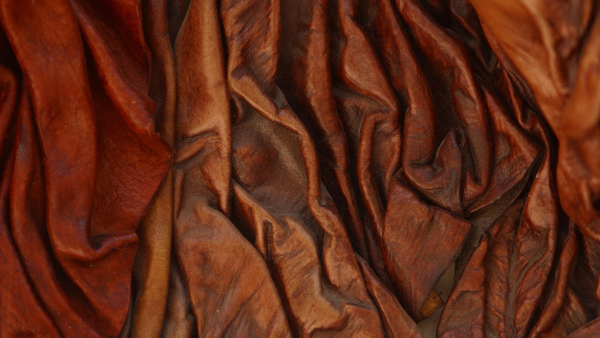  Leather Scraps - Pieces of Leather in Brown Ideal for