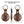 Load image into Gallery viewer, AirTag Holder Leather Keychain 4-Pack