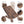 Load image into Gallery viewer, Dimensions of the dark brown leather pencil case