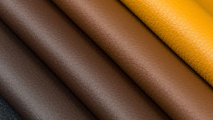leather swatches of different colors