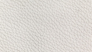 white crossgrain leather