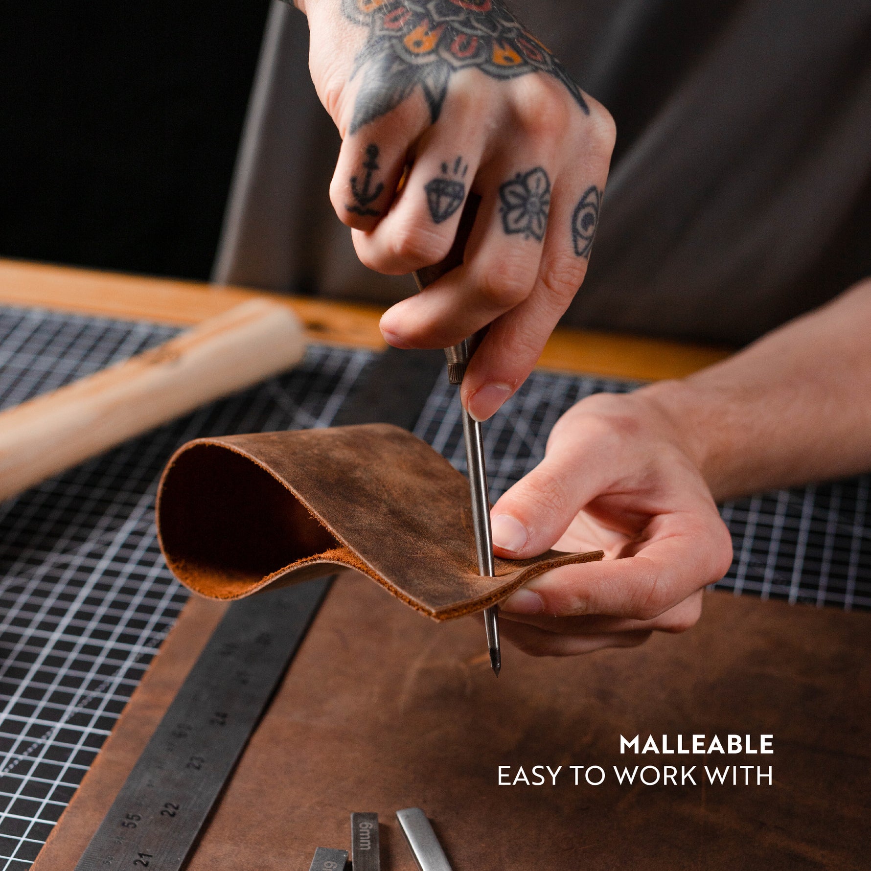 Soft Brown Leather Craft Bundle Is Easy To Work With