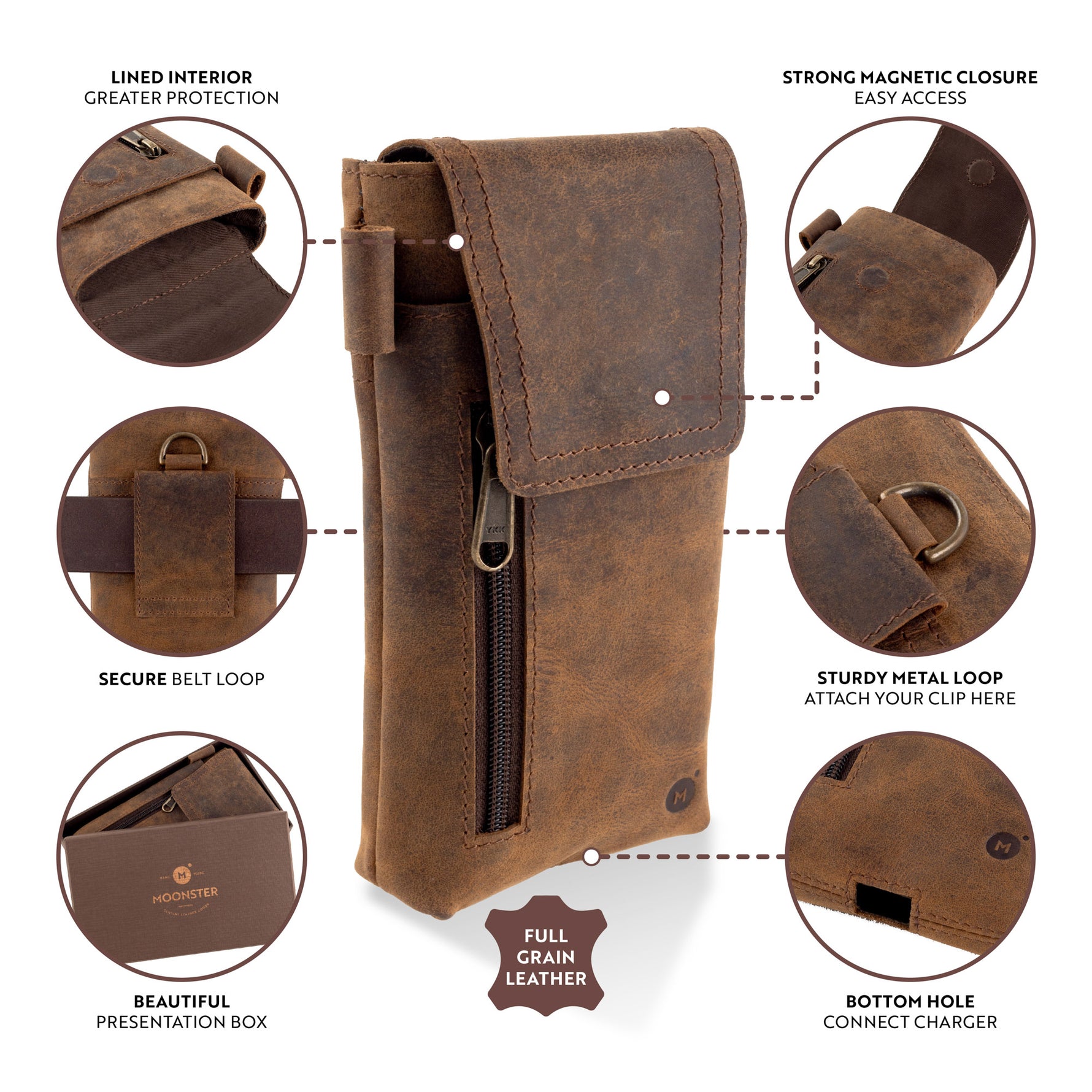 Leather Phone Holster Leather Phone Holster