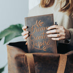 Dream Create Inspire Leather Journal