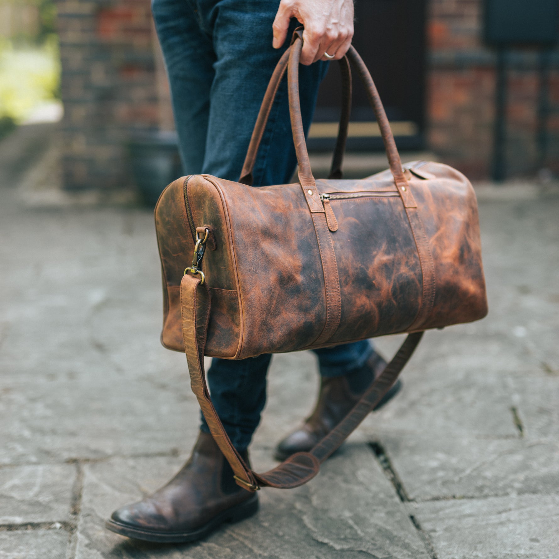 leather gear bag Leather Duffle Bag