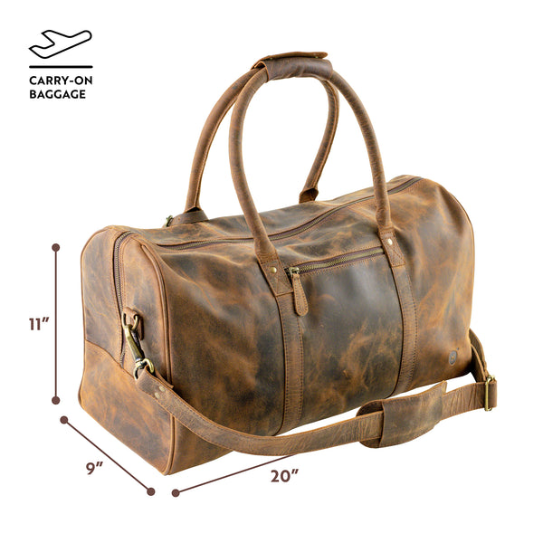 Leather Duffle Bag dimensions